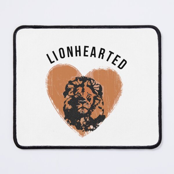 Item preview, Lionhearted – Vintage Lion Heart Design, Brave Lion Graphic Tee, Courage Symbol Shirt designed and sold by ChiaraPagani.