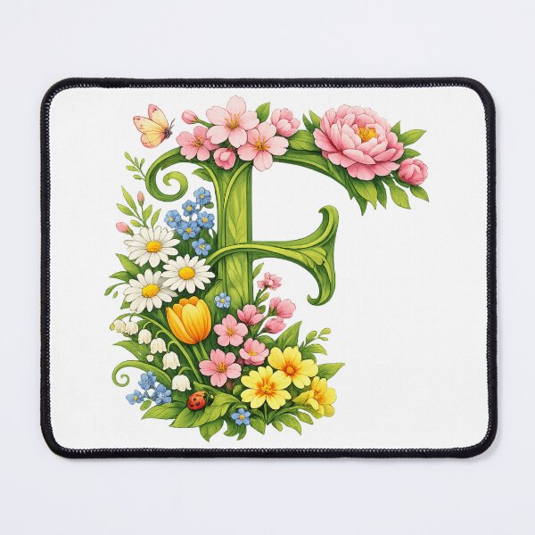 Item preview, Springtime magic for Mom – Personalized floral monogram F designed and sold by CoolContent Factory.