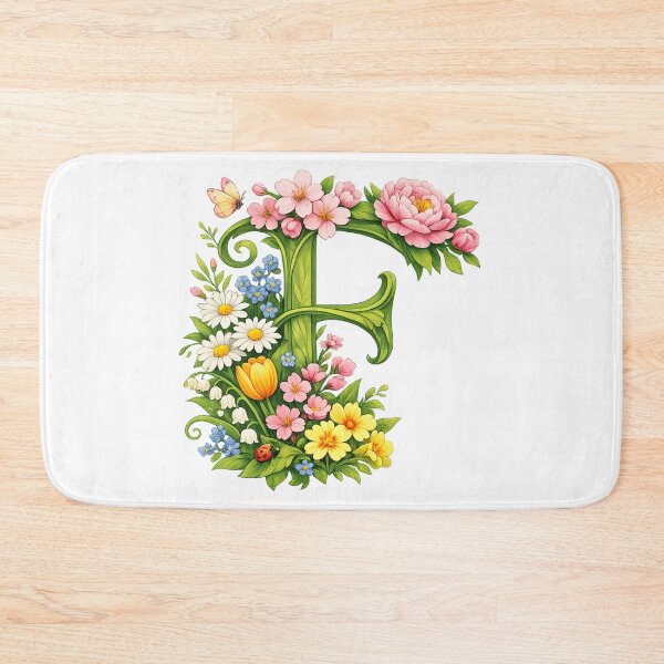 Item preview, Springtime magic for Mom – Personalized floral monogram F designed and sold by CoolContent Factory.