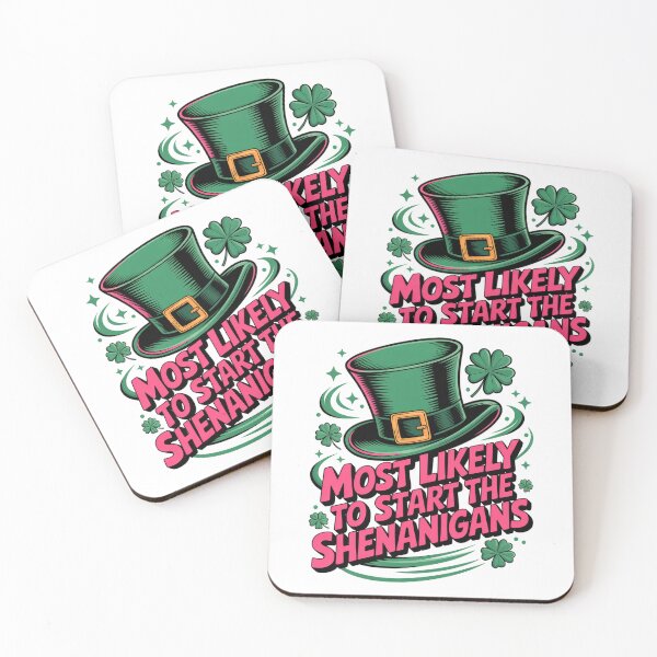 Item preview, Risograph Leprechaun Hat with Magical Clovers designed and sold by Bloomkept.