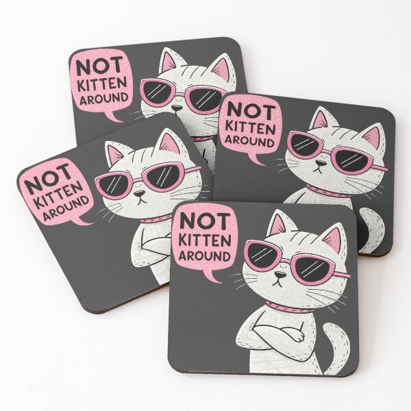 Item preview, Not Kitten Around - Funny Cat with Sunglasses designed and sold by Artiviose.