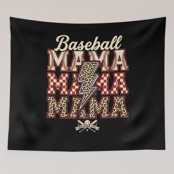 Item preview, Baseball Mama Sports Mother Game Day Fan designed and sold by SofenArt.