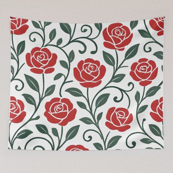 Item preview,  Red rose pattern designed and sold by uunaa.