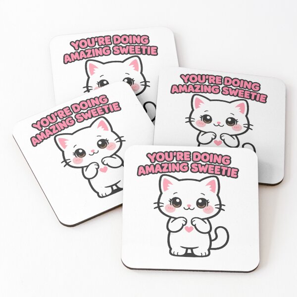Item preview, You're Doing Amazing Sweetie - Cute Black Cat designed and sold by Artiviose.
