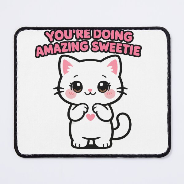 Item preview, You're Doing Amazing Sweetie - Cute Black Cat designed and sold by Artiviose.