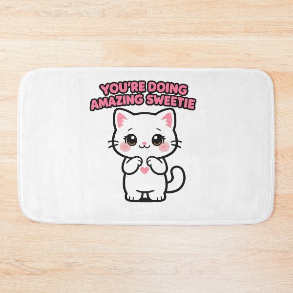 Item preview, You're Doing Amazing Sweetie - Cute Black Cat designed and sold by Artiviose.