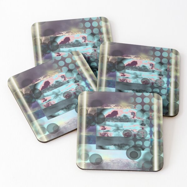 Item preview, Landscape among bubbles and light lines designed and sold by IsabelQuincoces.