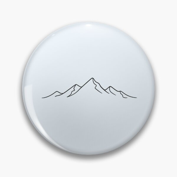 Item preview, Minimalist Single Line Mountain Peak Art designed and sold by Bratak.