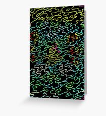 total black psycho camo Greeting Card