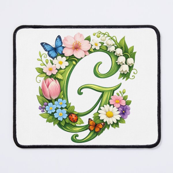 Item preview, Springtime magic for Mom – Personalized floral monogram G designed and sold by CoolContent Factory.