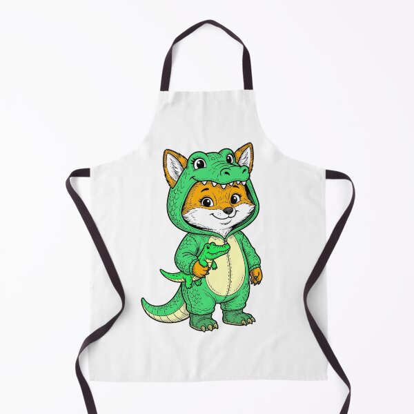 Item preview, A fox cub in a kigurumi crocodile designed and sold by krabbaraban.