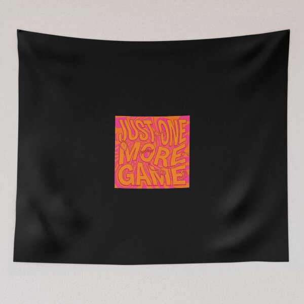 Item preview, Just One More Game Distorted Wavy Typography designed and sold by ryanguas.