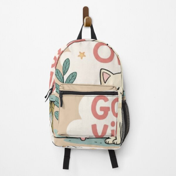 Item preview, Good Vibes Only - Cute Cat Floral Design designed and sold by Artiviose.