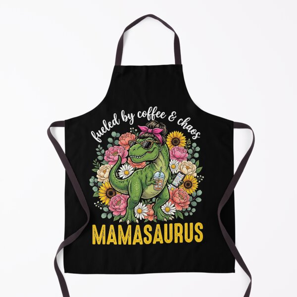 Item preview, Fueled By Coffee & Chaos Mamasaurus Mother Dinosaur designed and sold by SofenArt.