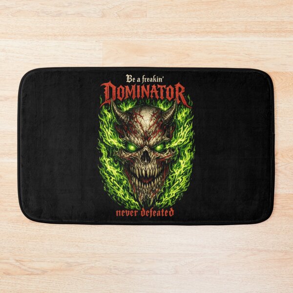 Item preview, Be a Freakin Dominator – Dark Gothic Flaming skull designed and sold by SidTastic .