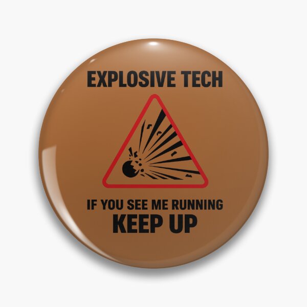 Item preview, Explosive Tech Warning Symbol  designed and sold by BB Design Garage.