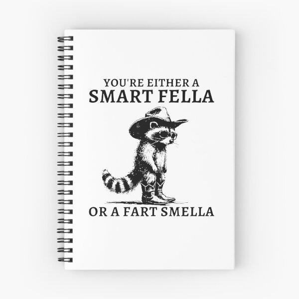 Item preview, Retro Smart Fella Raccoon 90s, You're either a smart fella or a fart smella designed and sold by sawczy-shop.