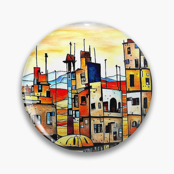 Item preview, Unfinished Desert Town designed and sold by George Hutton Hunter.
