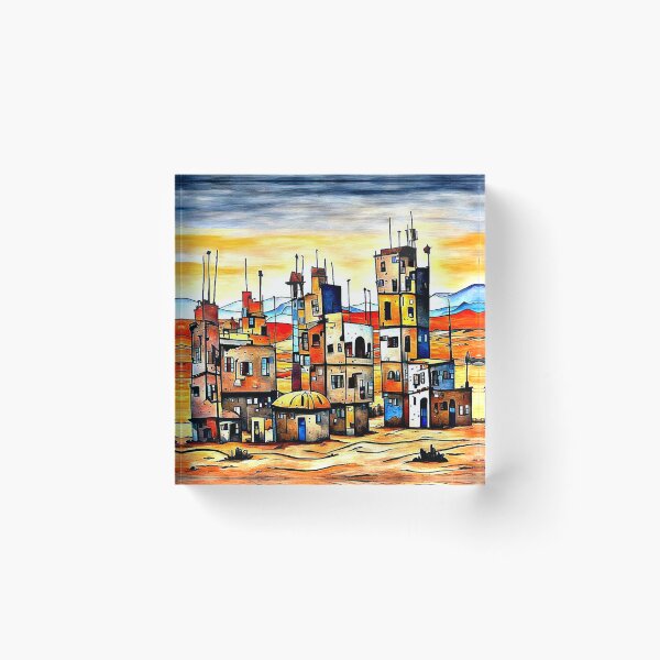 Item preview, Unfinished Desert Town designed and sold by George Hutton Hunter.