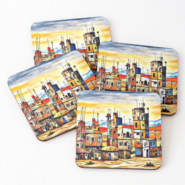 Item preview, Unfinished Desert Town designed and sold by George Hutton Hunter.