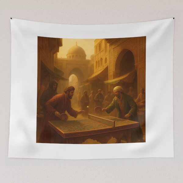 Item preview, Ancient Bazaar Table Tennis Tournament - Epic Vintage Ping Pong T-Shirt designed and sold by OhMyPingCo.
