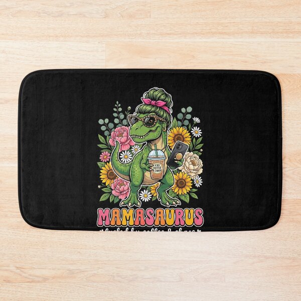 Item preview, Mamasaurus Fueled By Coffee & Chaos Funny Mom Life Dinosaur Lover designed and sold by SofenArt.