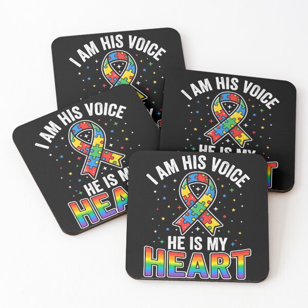 Item preview, I Am His Voice He Is My Heart Autism Awareness Advocate Parent designed and sold by SofenArt.