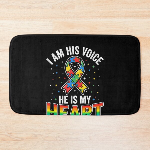 Item preview, I Am His Voice He Is My Heart Autism Awareness Advocate Parent designed and sold by SofenArt.