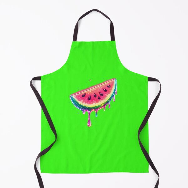 Aperçu de l'œuvre Neon Vaporwave Watermelon Summer Slice créée et vendue par Bratak.