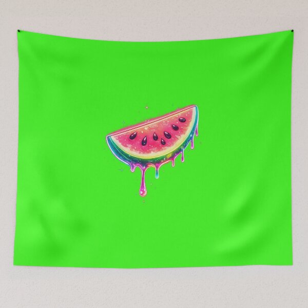 Item preview, Neon Vaporwave Watermelon Summer Slice designed and sold by Bratak.
