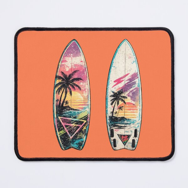 Item preview, 90s Retro Tropical Surfboard Design designed and sold by Bratak.