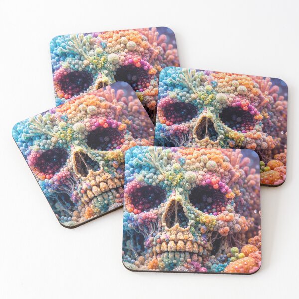 Item preview, Microbial Bioluminescent Human Skull designed and sold by AndreBarnard.
