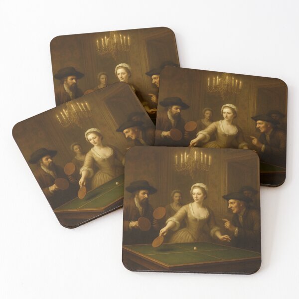 Item preview, The Grand Match: Classical Era Table Tennis -  Vintage Ping Pong Art  designed and sold by OhMyPingCo.