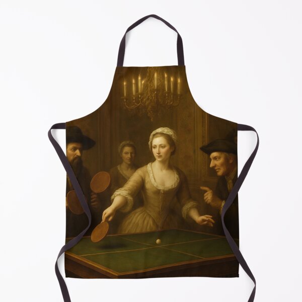 Item preview, The Grand Match: Classical Era Table Tennis - Vintage Ping Pong Art designed and sold by OhMyPingCo.