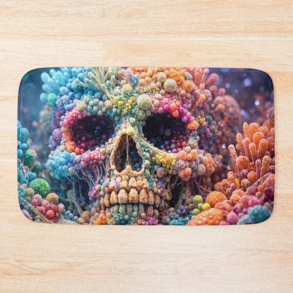 Item preview, Microbial Bioluminescent Human Skull designed and sold by AndreBarnard.