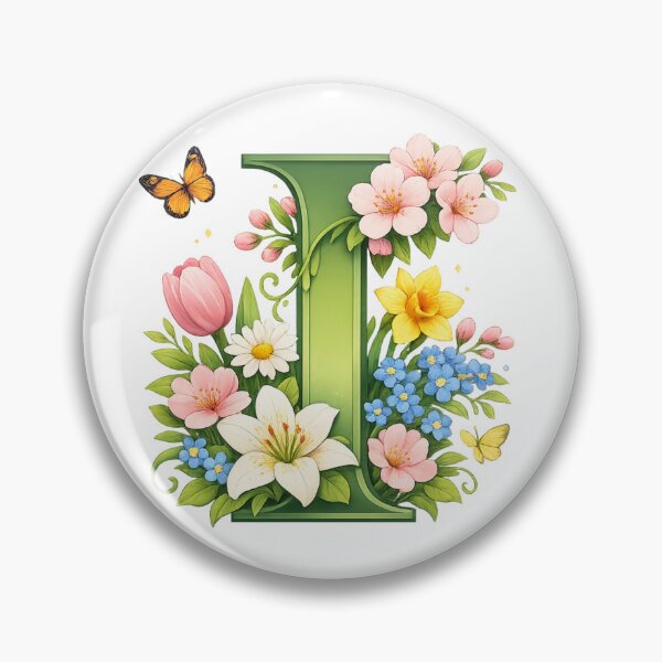 Item preview, Spring magic for mom – Personalized floral monogram I designed and sold by CoolContent Factory.