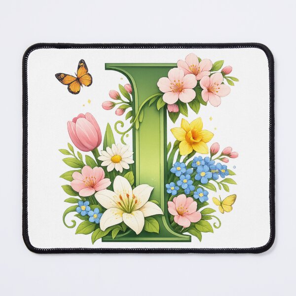 Item preview, Spring magic for mom – Personalized floral monogram I designed and sold by CoolContent Factory.