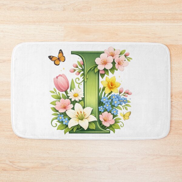 Item preview, Spring magic for mom – Personalized floral monogram I designed and sold by CoolContent Factory.