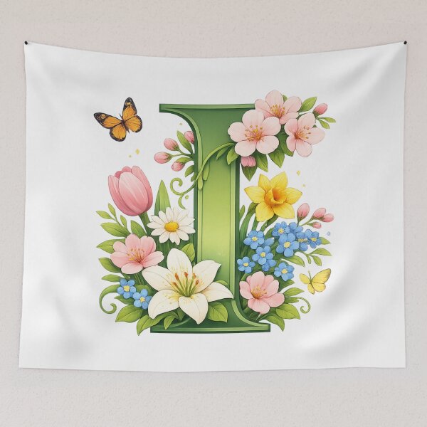 Item preview, Spring magic for mom – Personalized floral monogram I designed and sold by CoolContent Factory.