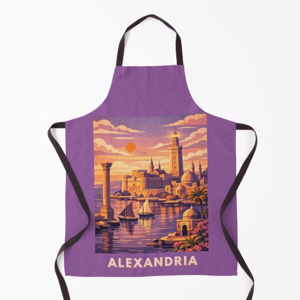 Item preview, Alexandria Egypt Vintage Travel Poster designed and sold by MatthewHeights.
