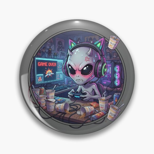 Item preview, Alien Gamer Rage Game Over Mode designed and sold by Sunkhung.