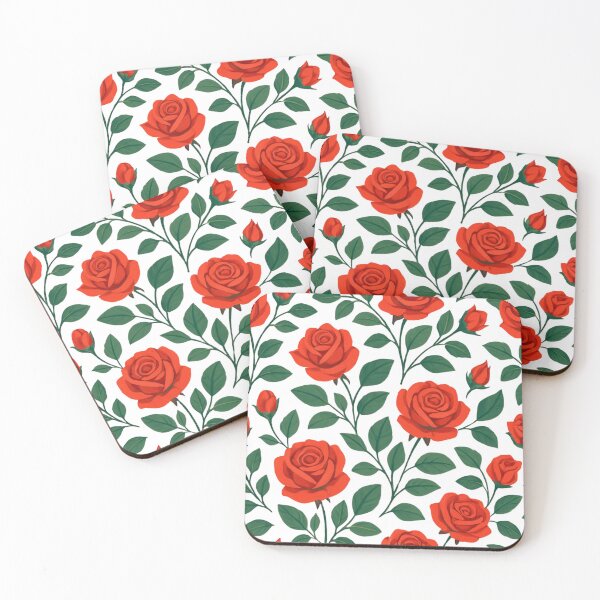 Item preview, Red rose pattern designed and sold by uunaa.