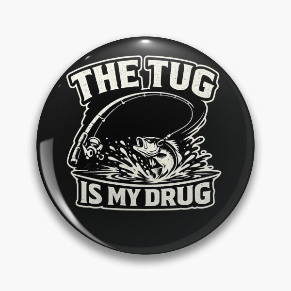 Item preview, The Tug Is My Drug Fishing Shirt – Funny Bass Fishing Angler designed and sold by Laughprints.