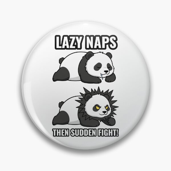 Item preview, Funny Lazy Sleep vs Angry Fighting Panda - Nap Time To Battle designed and sold by AdriqnArt.