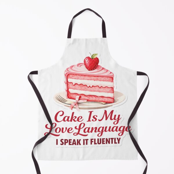 Item preview, Cake Is My Love Language Funny Dessert Lover Cute Cake Design Baking Humor Gift designed and sold by SzyMazDesign.