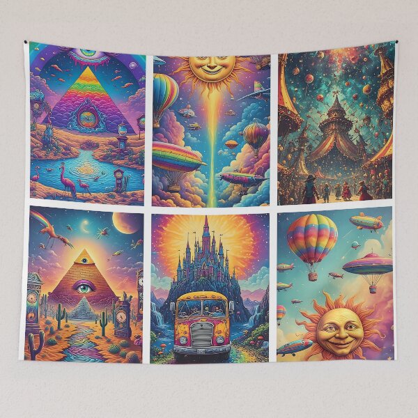 Item preview, psychedelic wonderland designed and sold by TheWeirdness.