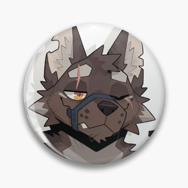 Item preview, Grumpy Battle-Scarred Tired Wolf in Muzzle Furry Art designed and sold by KaMow.