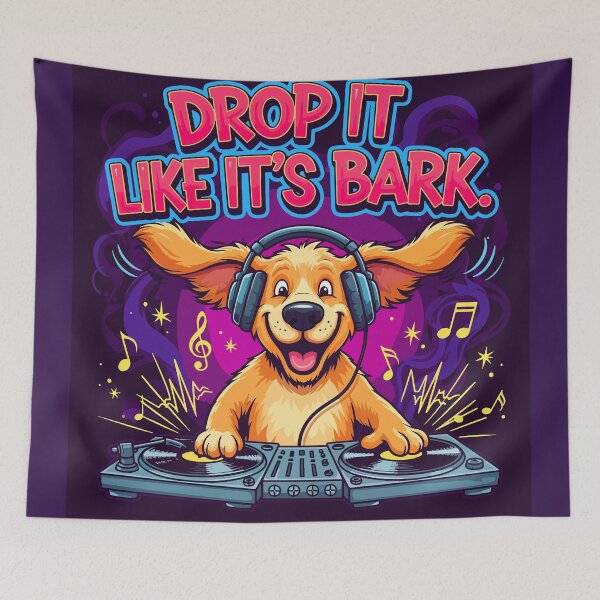 Item preview, Drop It Like It’s Bark DJ Puppy designed and sold by SillyPawsStudio.