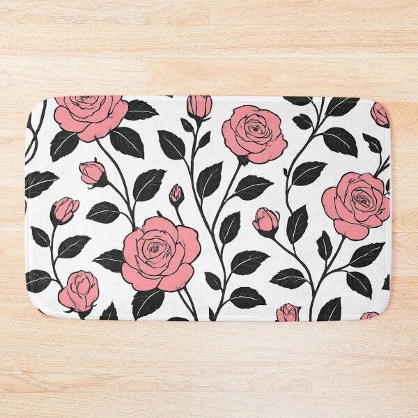 Item preview,  Pink and black rose pattern designed and sold by uunaa.