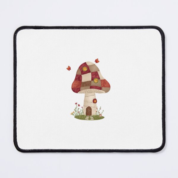 Item preview, Patchwork Mushroom Cottage T-Shirt | Cottagecore Fairy Garden Quilt Design designed and sold by DmaarGroup.